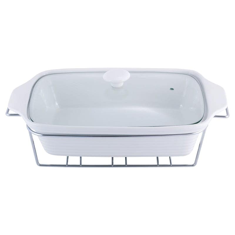 Vas termorezistent, ceramica, suport incalzire, 3 L