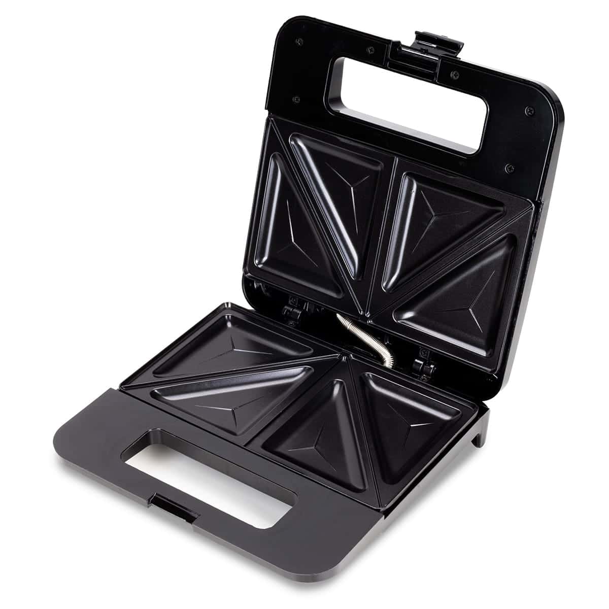 Sandwich-maker, placi antiaderente, indicator luminos, inox - imagine 2