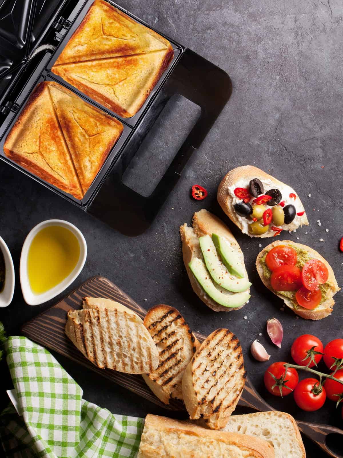 Sandwich-maker, placi antiaderente, indicator luminos, inox - imagine 7