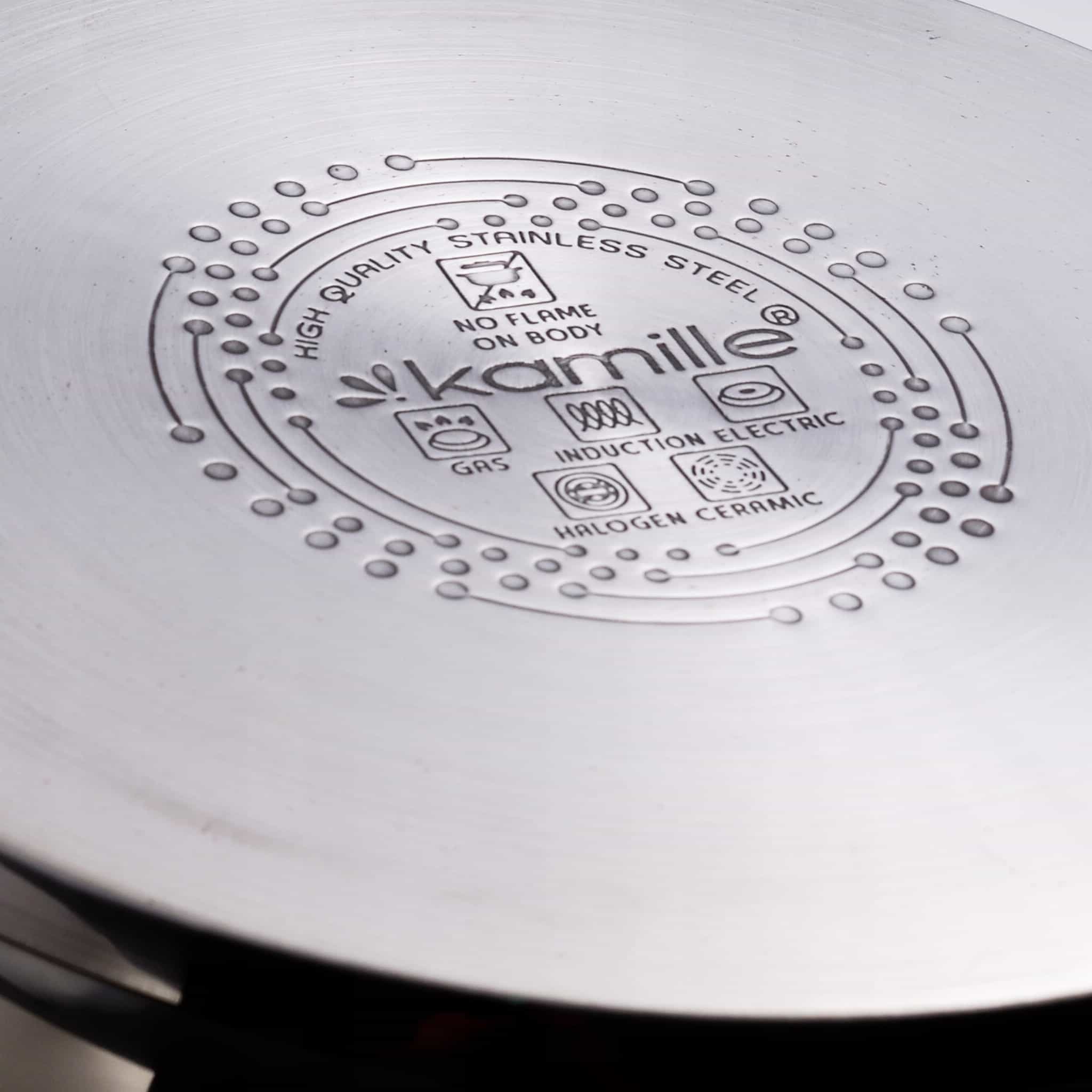 Oala inalta, capac sticla termorezistenta, inox, 15.5 L, 30 cm - imagine 5