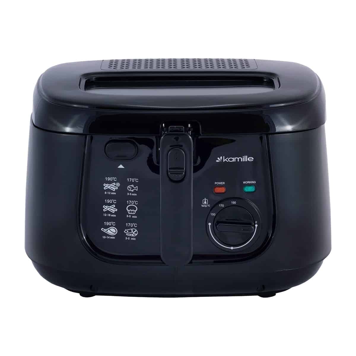 Friteuza clasica, 2.5 L, 1800 W, inox, negru