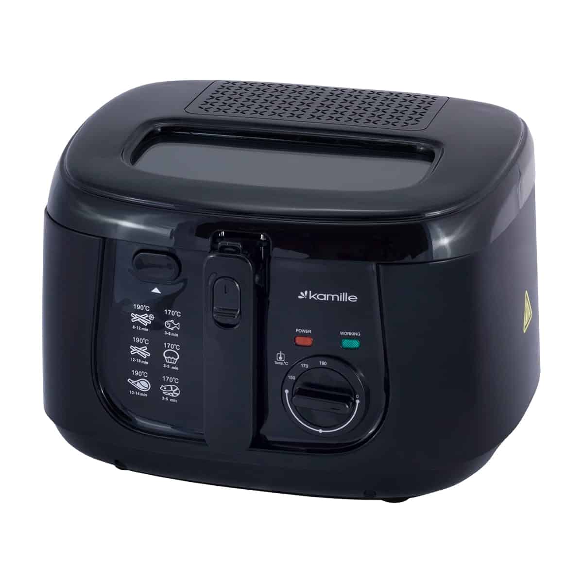 Friteuza clasica, 2.5 L, 1800 W, inox, negru - imagine 2