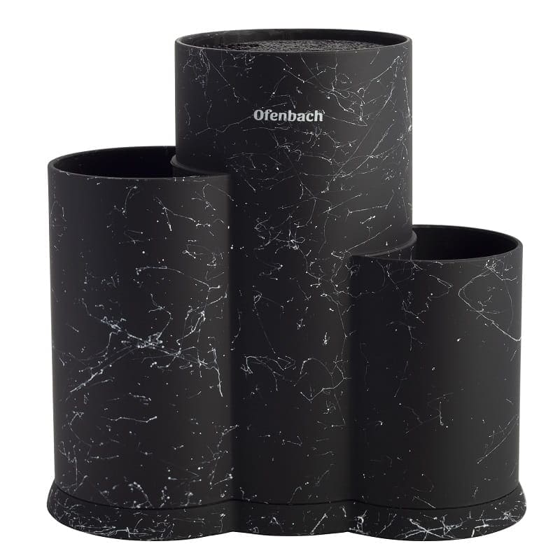 Suport tacamuri, triplu, soft-touch, negru - imagine 3