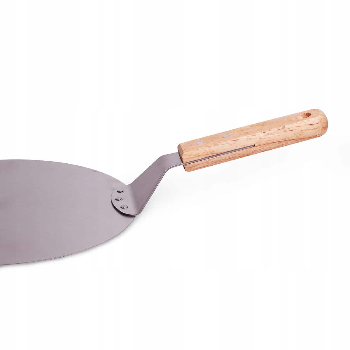 Tava pentru servire pizza, 25.5 cm, inox, maner lemn - imagine 5