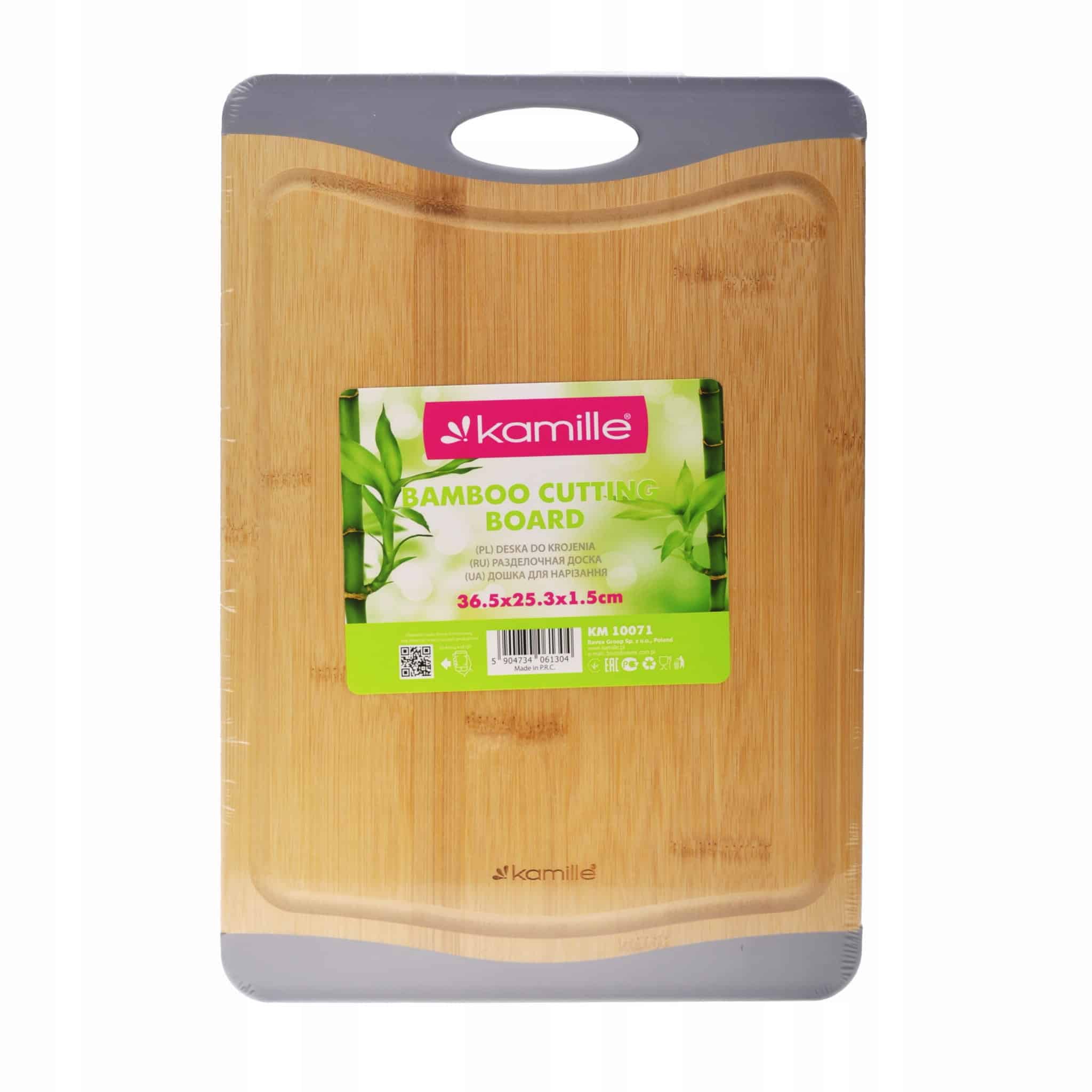 Tocator de bucatarie, din bambus, 36.5x25.3x1.5 cm