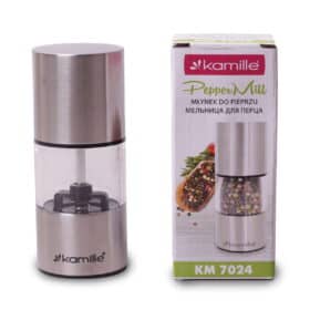 Rasnita manuala, otel inoxidabil, macinare reglabila, 5x12.5 cm