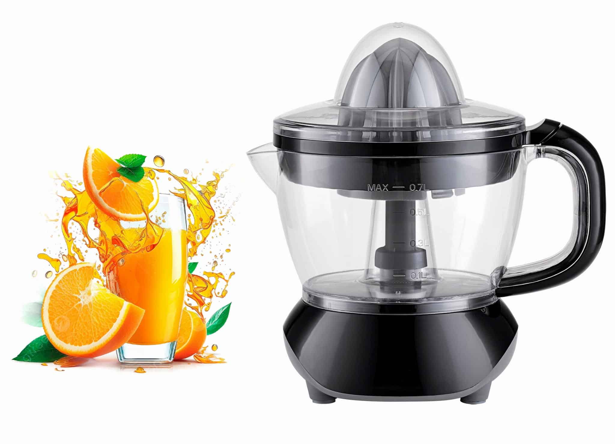 Storcator electric de citrice, 40W, 700 ml, plastic - imagine 2