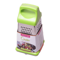 Razatoare de bucatarie, cu recipient, 4 fete, inox, antiderapanta, 21x10.5x10.5 cm