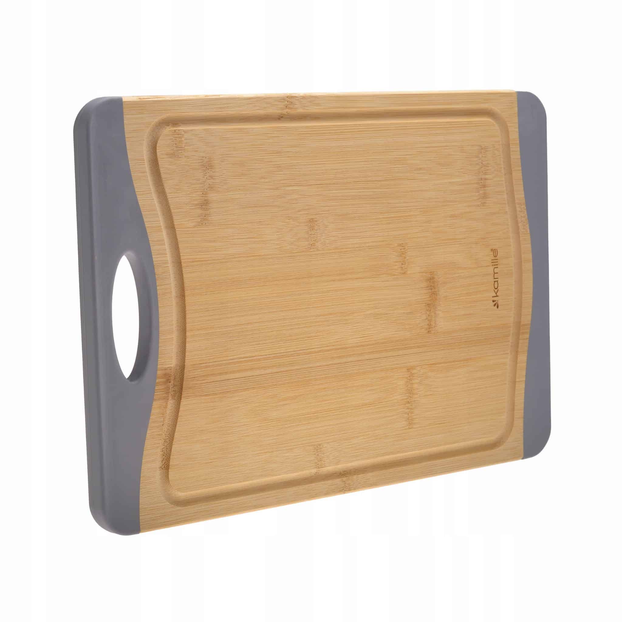 Tocator de bucatarie, din bambus, 36.5x25.3x1.5 cm - imagine 3