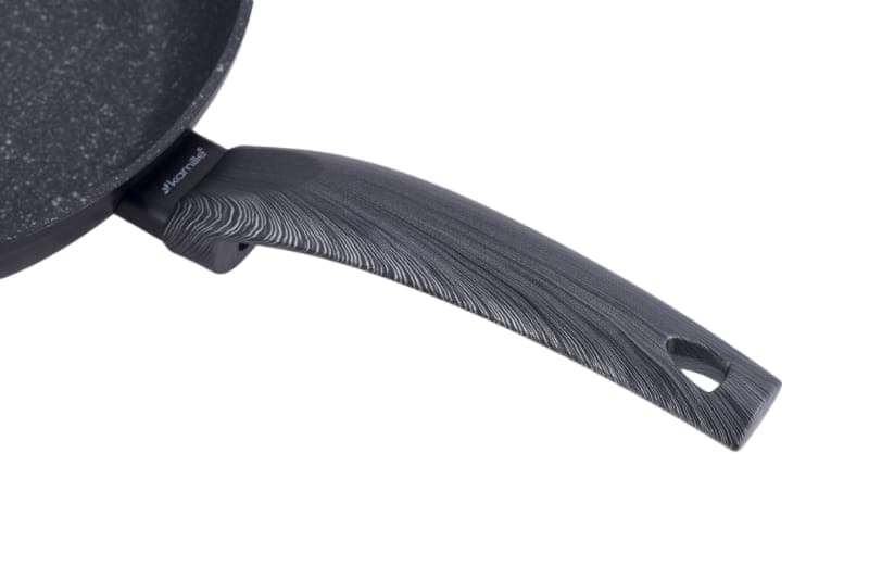 Tigaie universala, invelis marmura, 30 cm, aluminiu, antiaderenta, inductie, negru - imagine 4