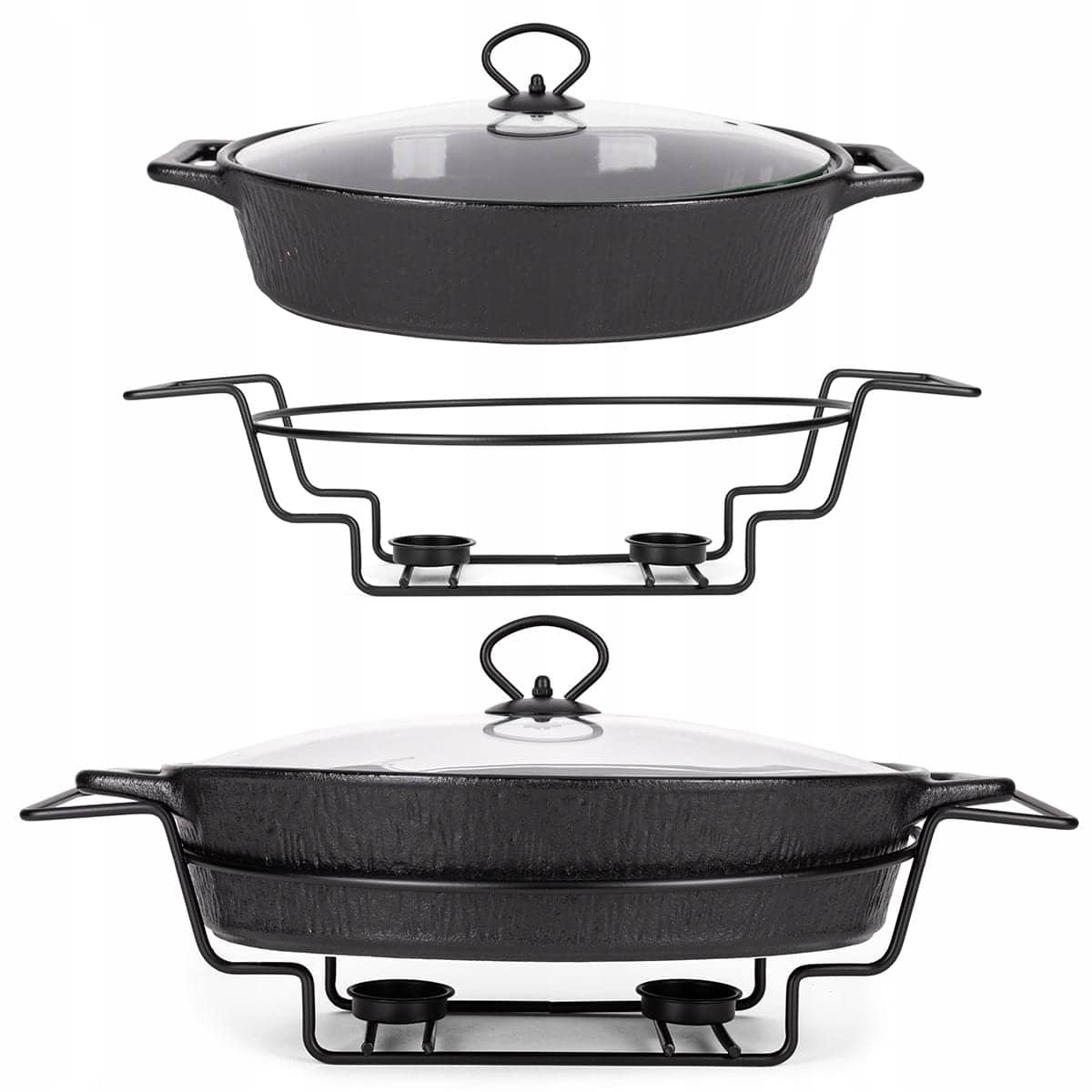 Set 8 piese oale bucatarie, inox 16-24cm - imagine 5