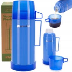 Sticla termos cu cana, din otel inoxidabil si plastic, 450 ml