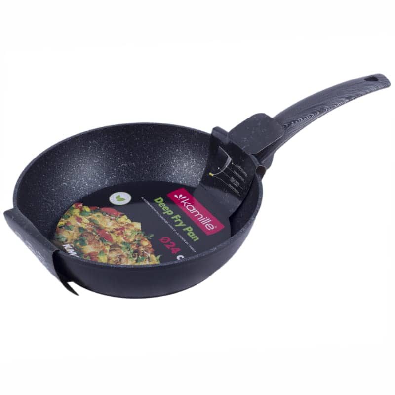 Tigaie wok, marmura, 24 cm, adanca, inductie - imagine 2