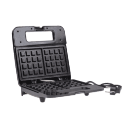 Aparat de facut gofre, placi antiaderente, 800W, inox, 22x22.5 cm
