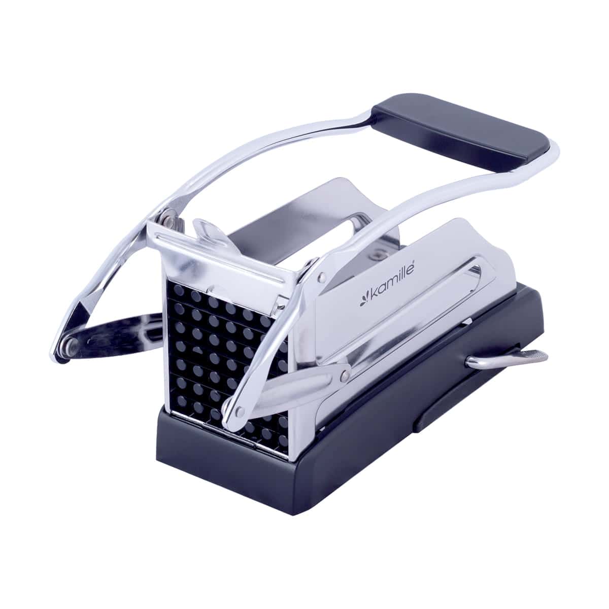 Feliator manual legume, inox, 19.5 x 8 cm, argintiu/negru - imagine 2