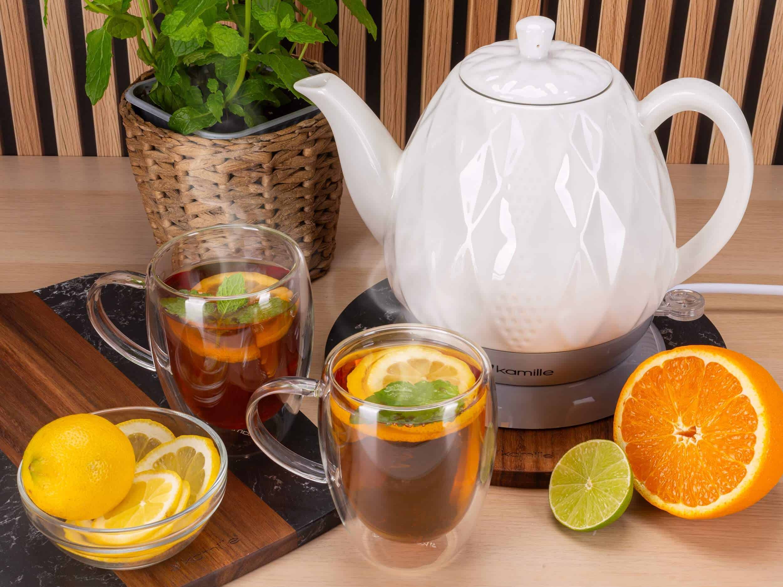 Fierbator Electric Ceramic, 1.5 L, 1200 W, Automat de Oprire - imagine 5