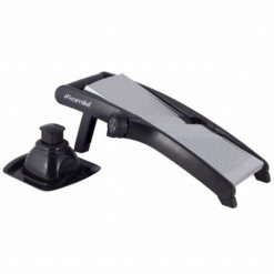 Razatoare legume, inox, antiderapanta, 38 x 17 x 13 cm, negru/argintiu