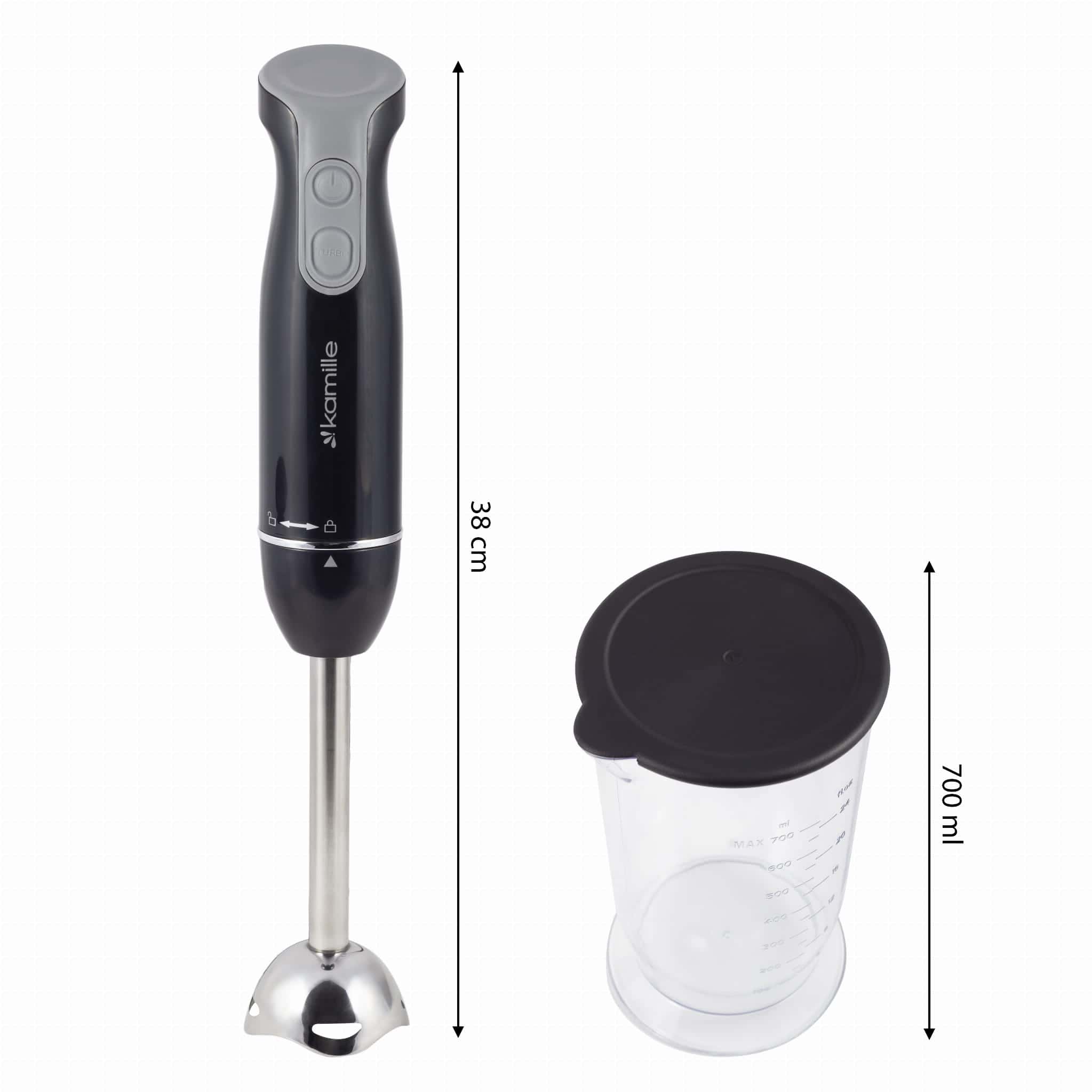 Blender electric 400W compact cu tocător și recipient – multifunctional pentru bucătărie modernă - imagine 7