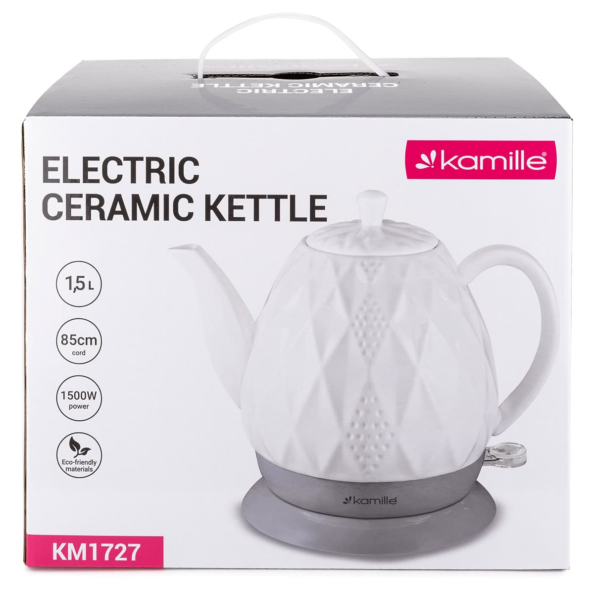 Fierbator Electric Ceramic, 1.5 L, 1200 W, Automat de Oprire - imagine 7