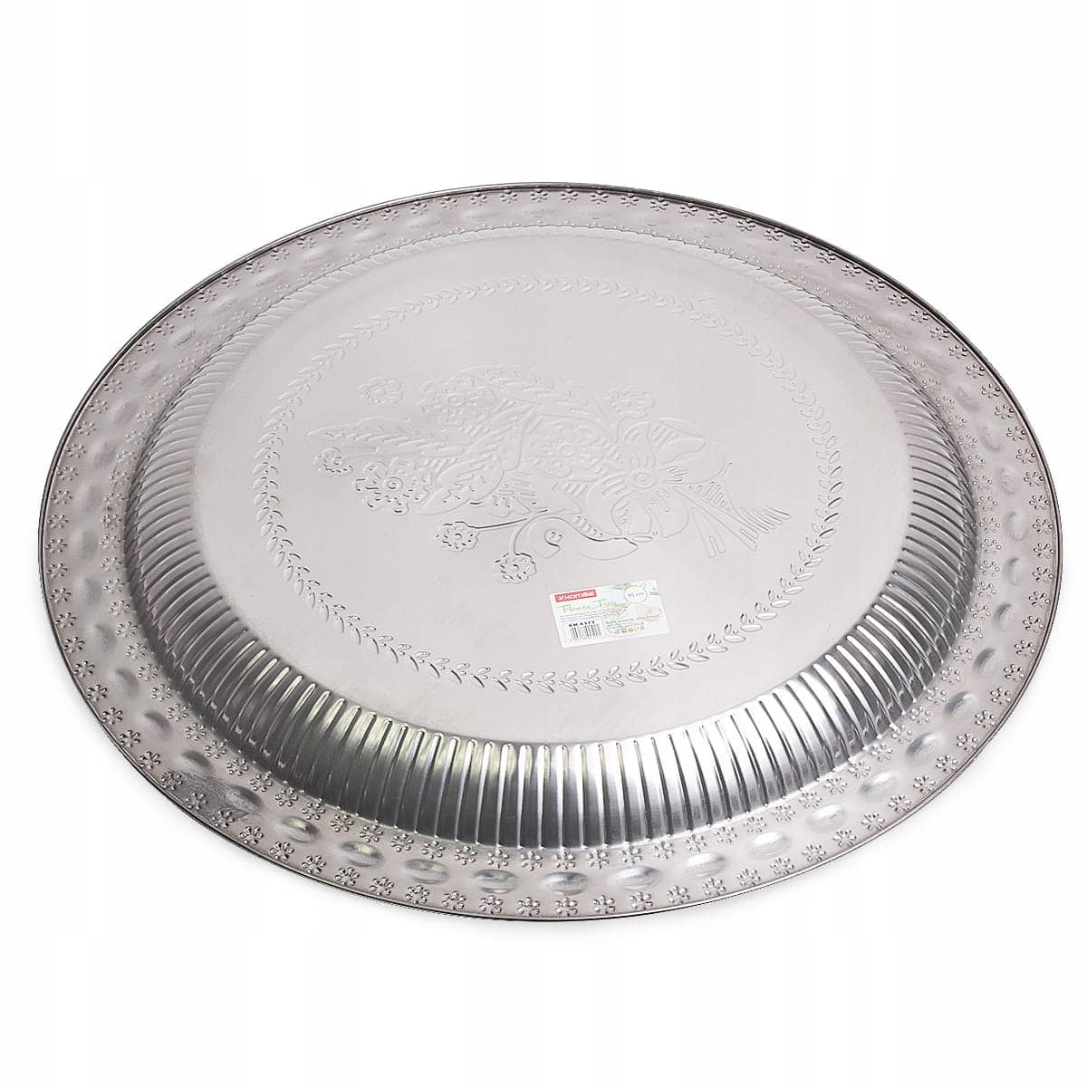 Tava de servire, 45 cm, din otel inoxidabil, cu model - imagine 3