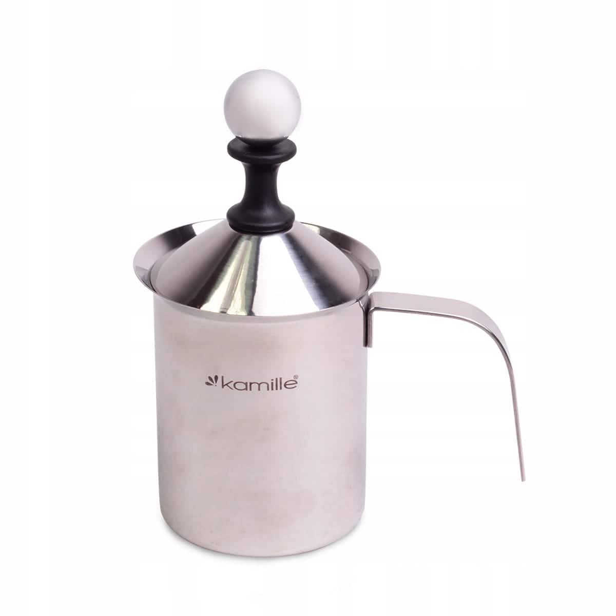 Cana pentru spumare lapte, inox, 400 ml, 9 x 17.5 cm, argintiu - imagine 2