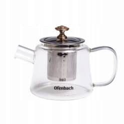 Ceainic cu infuzor, sticla termorezistenta, 480 ml