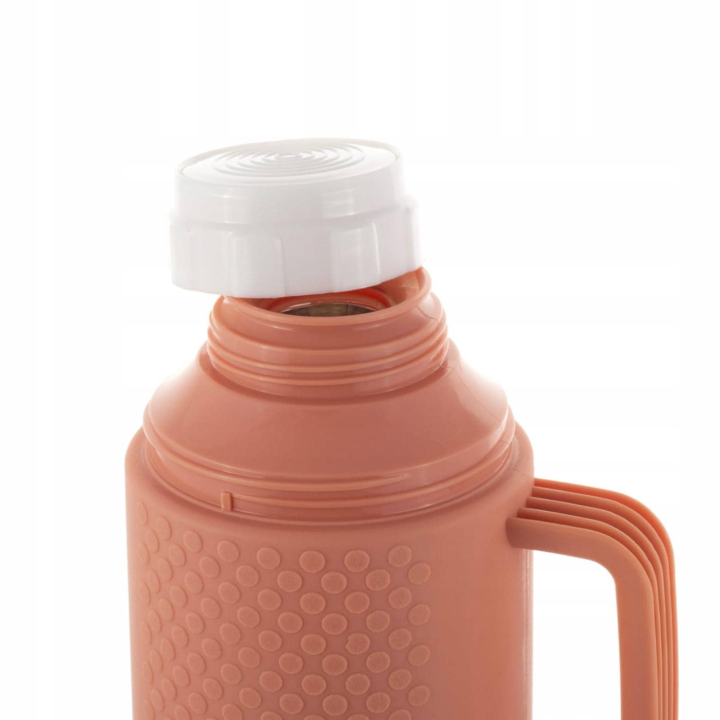 Termos bidon turistic, 600 ml, cu pahar si interior sticla, Portocaliu - imagine 3