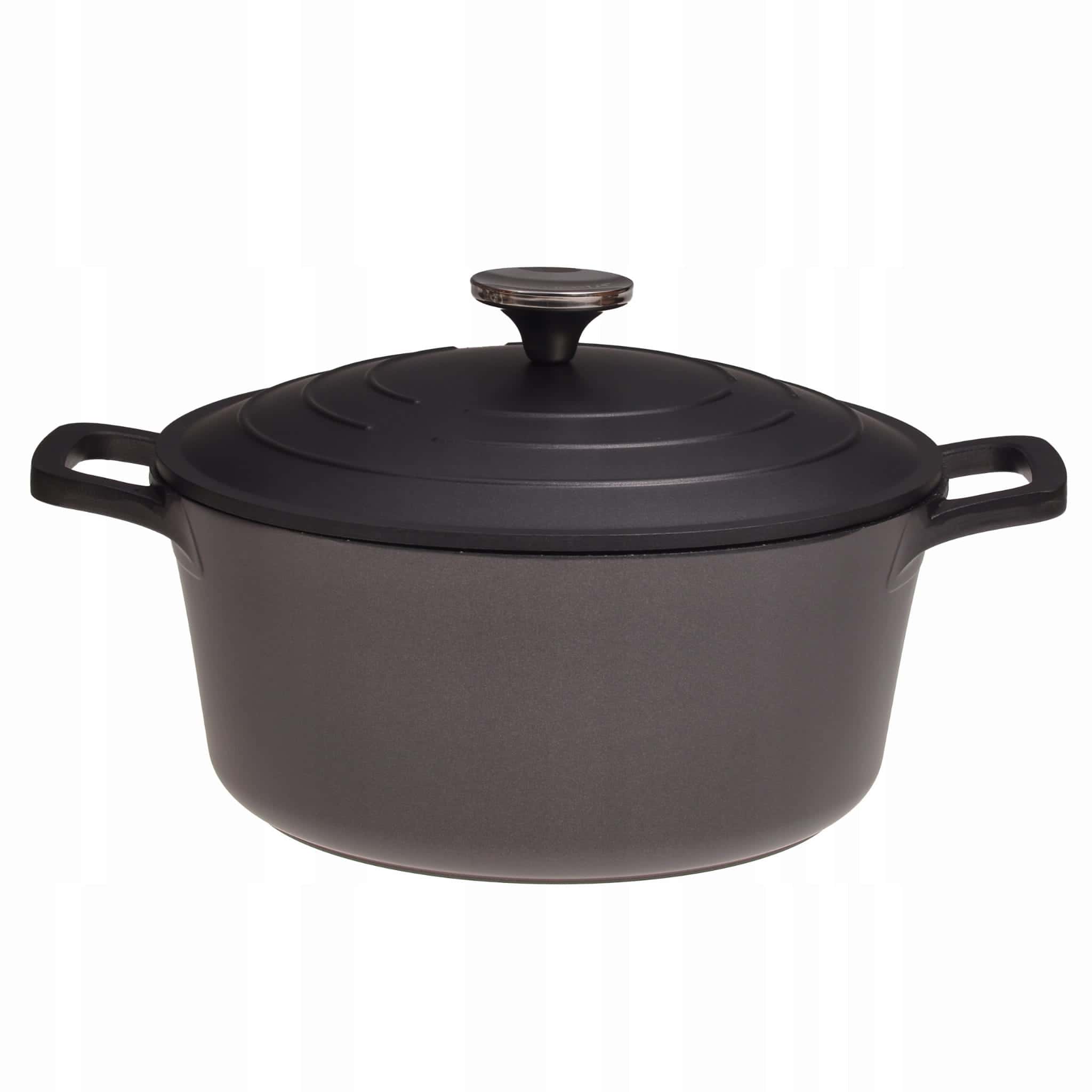 Oala cu capac, aluminiu, antiaderenta, 4.5 L, 24 x 11 cm