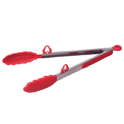 Cleste de bucatarie din silicon, 30.5 cm, maner din otel inoxidabil - imagine 3