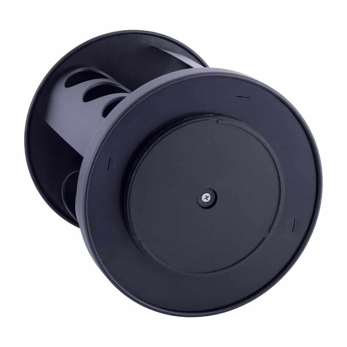 Set suport rotativ condimente, 12 recipiente, inox, negru - imagine 5