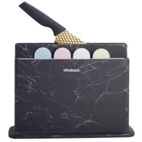 Set 4 Tocatoare colorate cu suport, pentru carne, legume, peste si paine