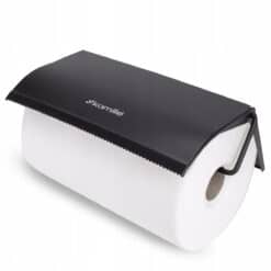 Suport de perete, prosop hartie, metalic, negru, elegant