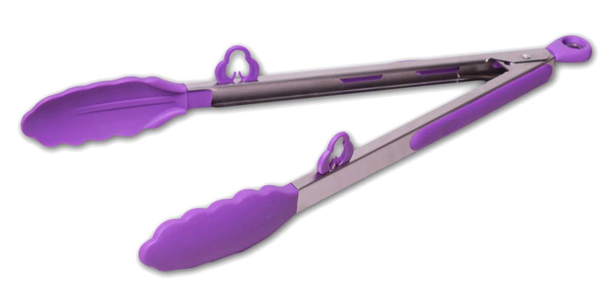 Cleste de bucatarie din silicon, 30.5 cm, maner din otel inoxidabil - imagine 2