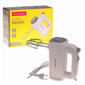 Mixer de mana electric, 150W, 5 viteze, functie Eject, inox/plastic
