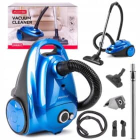 Aspirator cu sac, cu fir, 700 W, filtru HEPA, accesorii