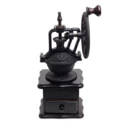 Masina de tocat manuala retro, ceramica, lemn, multicolor