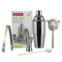 Set barman din inox, 5 piese, 550 ml