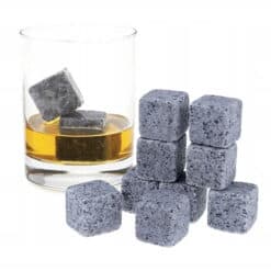 Set 9 cuburi de gheata, pentru whisky, 2x2x2cm, stil piatra