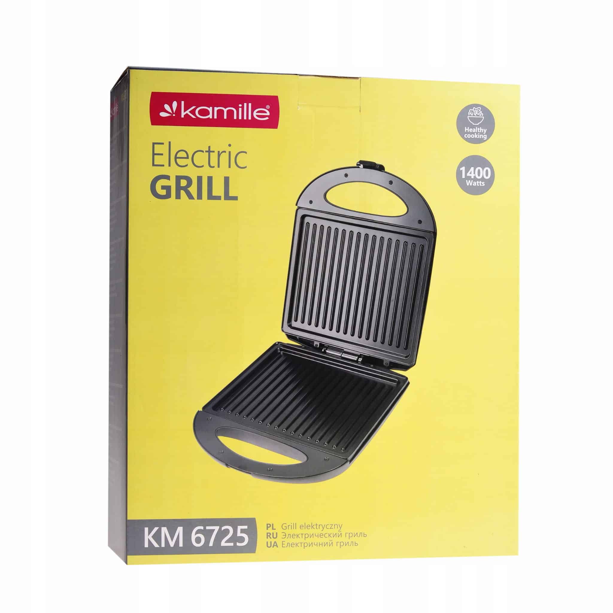 Grill electric, cu placi antiaderente, 1400W, tava de scurgere - imagine 6