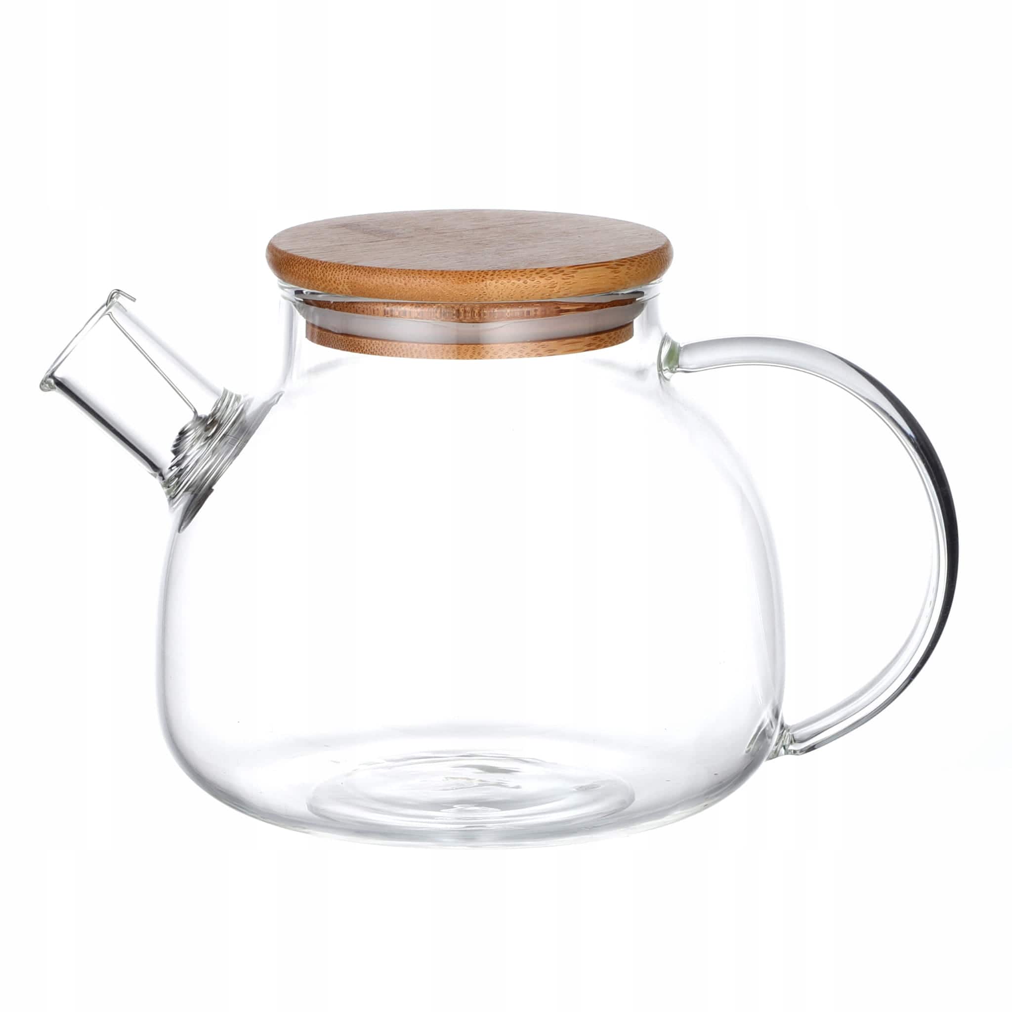 Ceainic din sticla, 1000 ml, cu capac, transparent