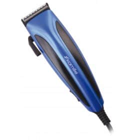 Masina de tuns pentru par si barba, cu accesorii, lame otel inoxidabil, Albastra