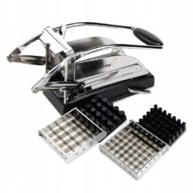 Feliator manual legume, inox, 19.5 x 8 cm, argintiu/negru