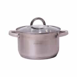 Oala cu capac, inox, 3.9 L, inductie/gaz, 20x12.5 cm