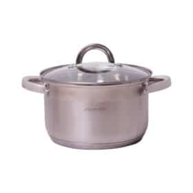 Oala cu capac, inox, 3.9 L, inductie/gaz, 20x12.5 cm