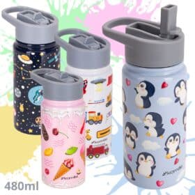 Cana termica pentru copii, izolatie termica, 480 ml, model imprimeu