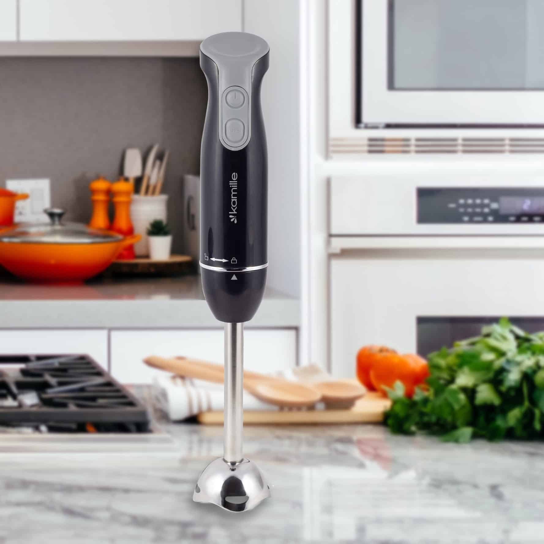 Blender electric 400W compact cu tocător și recipient – multifunctional pentru bucătărie modernă - imagine 8