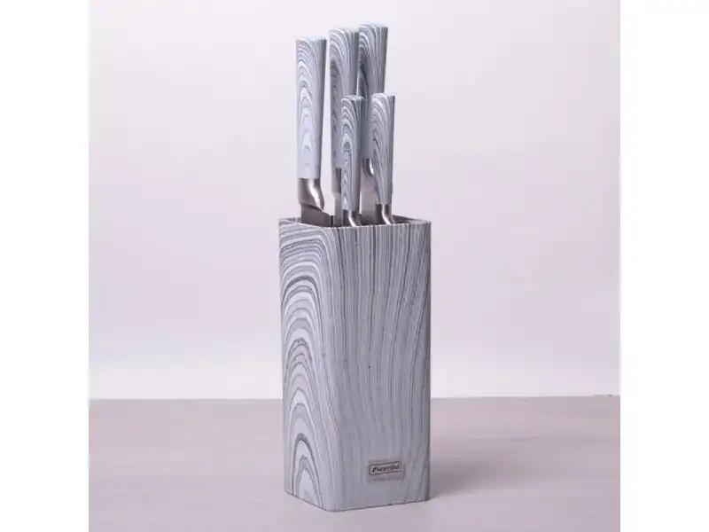 Set de cutite 6 piese cu bloc de depozitare - imagine 4