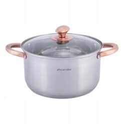 Cratita din inox 5 l cu manere cupru