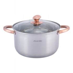 Cratita din inox 5 l cu manere cupru