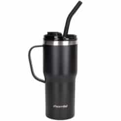 Cana termos 600 ml neagra, cu pai